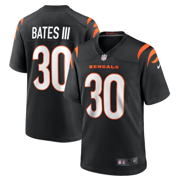 mens nike jessie bates iii black cincinnati bengals game jersey